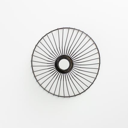 Brilagi - Lámpara LED de techo montada en superficie CERIA WIRE 1xE27/40W/230V Ø 21 cm negra