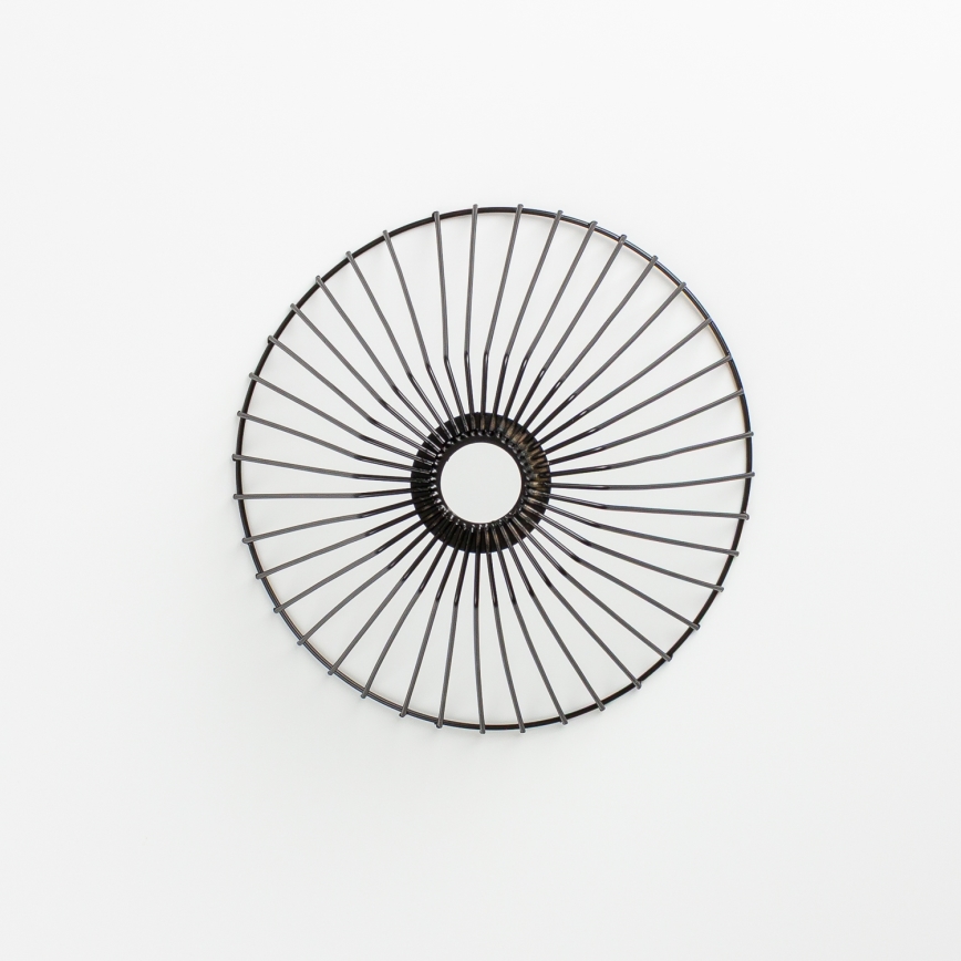 Brilagi - Lámpara LED de techo montada en superficie CERIA WIRE 1xE27/40W/230V Ø 21 cm negra