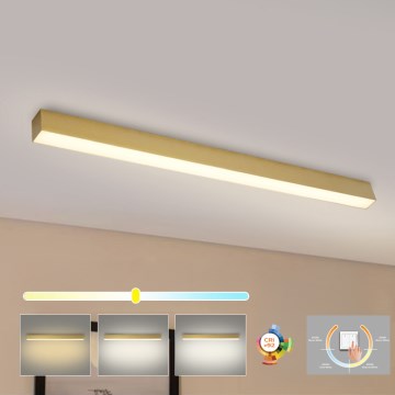 Brilagi - Lámpara LED de techo para baño SLEEKLINE LED/40W/230V 3000/4500/6000K dorada IP44