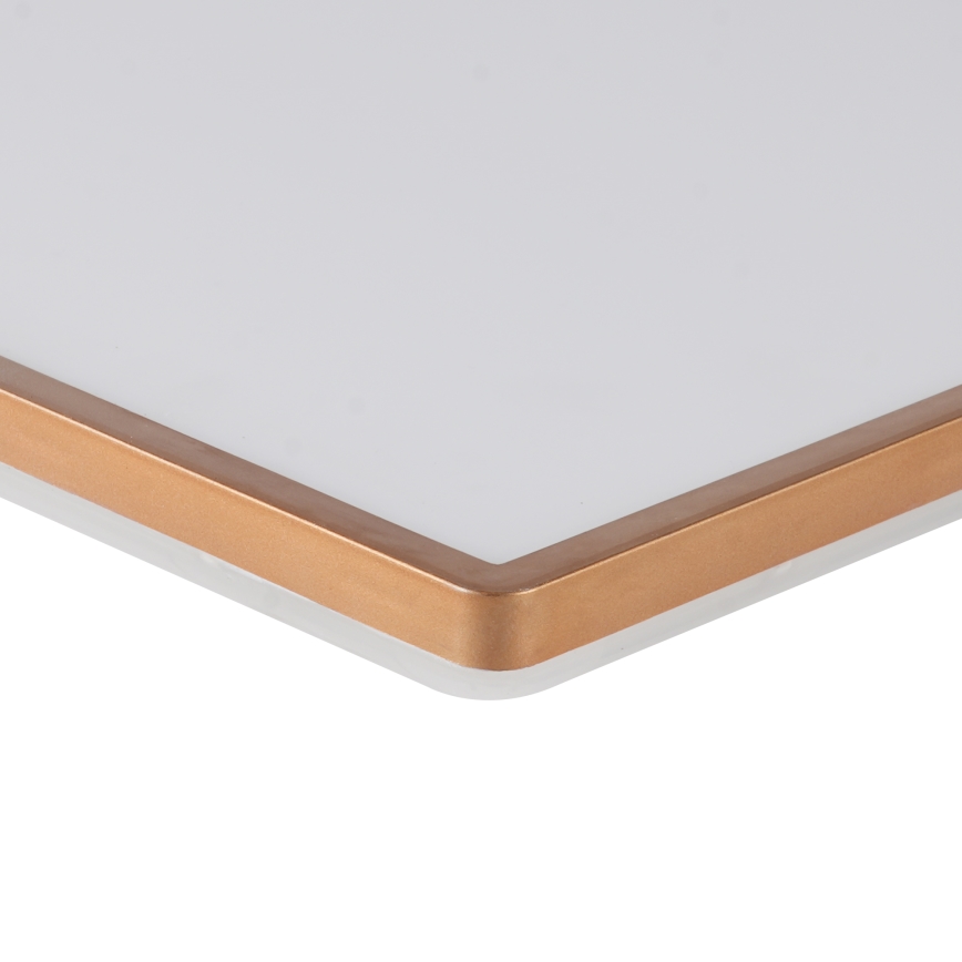 Brilagi - Luminaria LED de techo para baño ULTRA SLIM, 18W, 230V, 30x30 cm, oro rosa, IP54