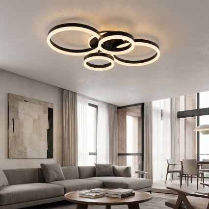 BRILAGI - Lámpara de techo LED regulable ORBITS LED/49W/230V 3000-6000K + mando a distancia