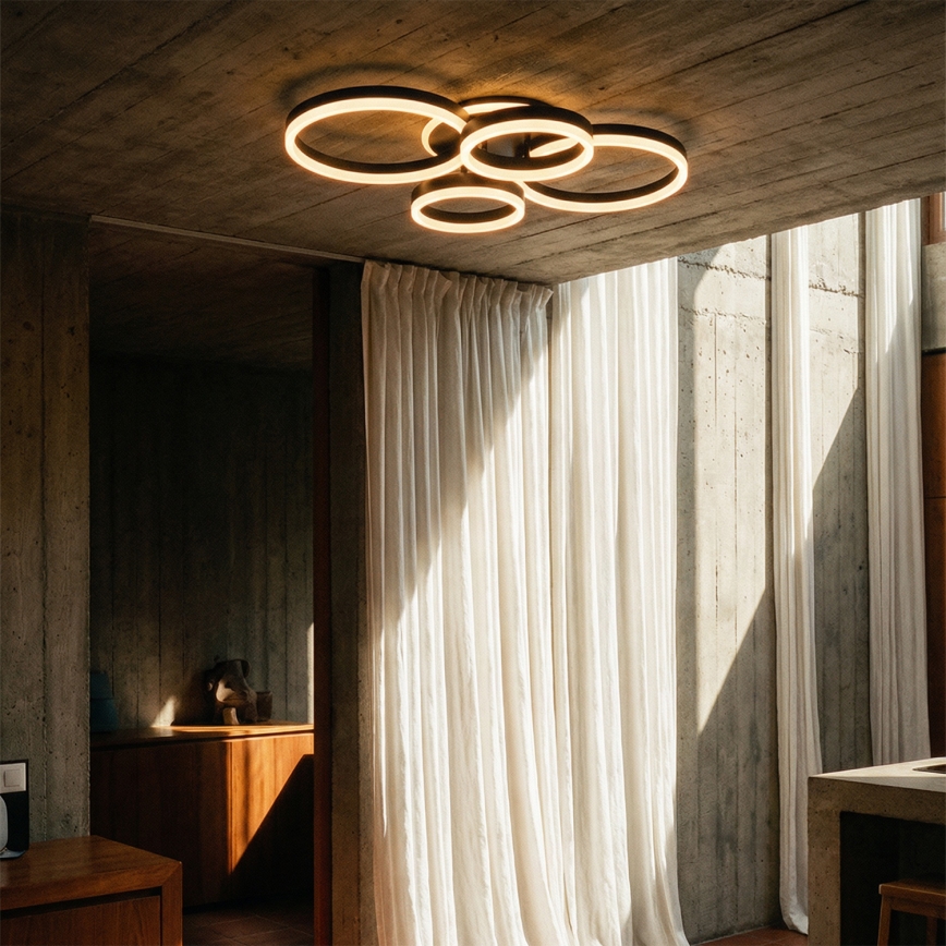 BRILAGI - Lámpara de techo LED regulable ORBITS LED/49W/230V 3000-6000K + mando a distancia