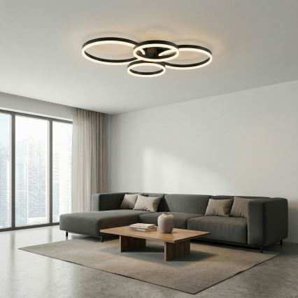 Brilagi - Lámpara de techo LED regulable ORBITS LED/52W/230V 3000-6000K + mando a distancia