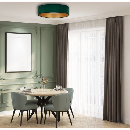 BRILAGI - Lámpara de techo LED VELVET LED/24W/230V Ø 40 cm 3000/4000/6400K verde/dorado