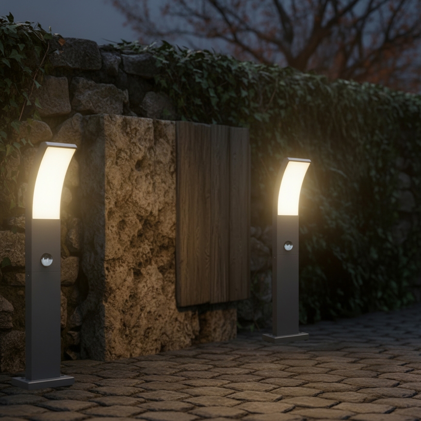 Brilagi - Lámpara LED exterior con sensor ARCELO LED/9W/230V 50 cm IP44