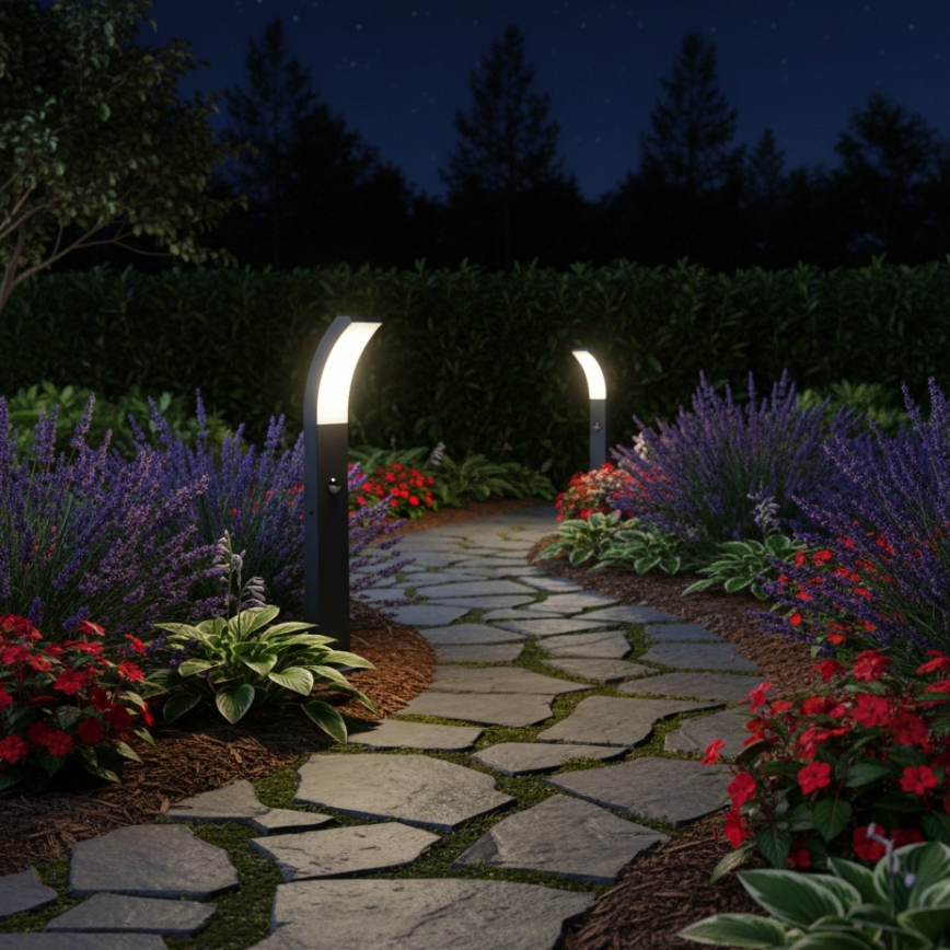 Brilagi - Lámpara LED exterior con sensor ARCELO LED/9W/230V 50 cm IP44
