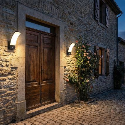 Brilagi - Lámpara de pared LED para exterior con sensor ARCELO LED/9W/230V IP44