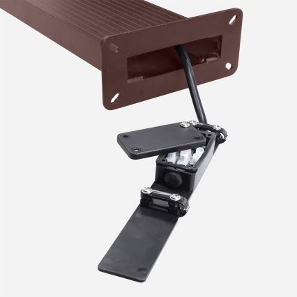BRILAGI - Lámpara LED exterior con sensor RIANO LED/8W/230V, marrón, IP65, 80 cm