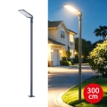Brilagi - Lámpara LED exterior para vía pública con mástil articulado de 3 m URBANLIGHT LED/200W/230V antracita IP65