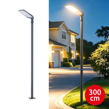 Brilagi - Lámpara LED exterior para vía pública con mástil articulado de 3 m URBANLIGHT LED/200W/230V antracita IP65