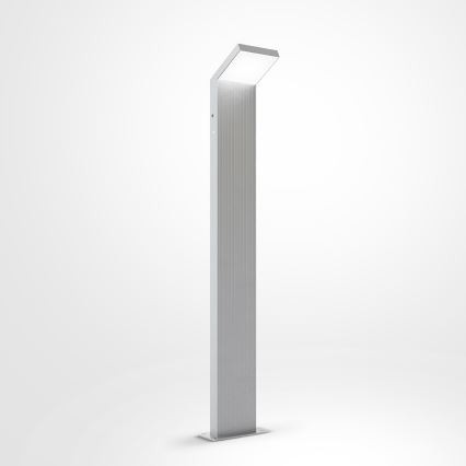 Brilagi - Lámpara LED exterior RIANO LED/8W/230V plateada IP65 80 cm