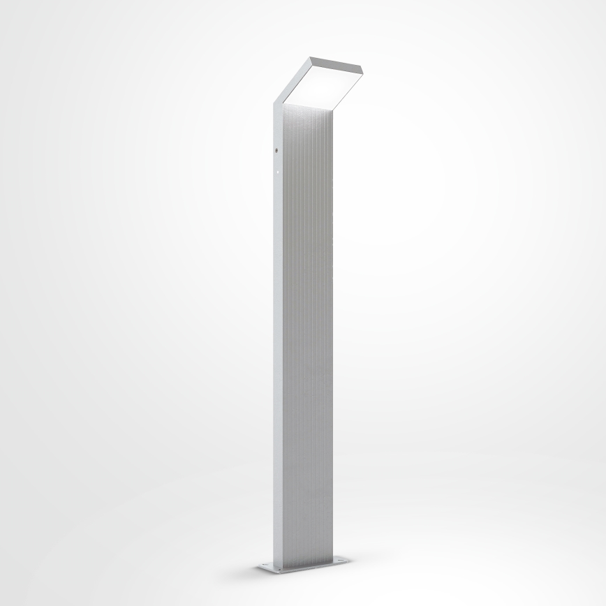 Brilagi - Lámpara LED exterior RIANO LED/8W/230V plateada IP65 80 cm