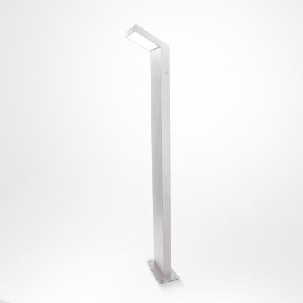 Brilagi - Lámpara LED exterior RIANO LED/8W/230V plateada IP65 80 cm