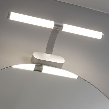 Brilagi - Luz LED 2 en 1 para espejo de baño TUBEO LED/6W/230V 40 cm IP44 color plata