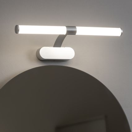 Brilagi - Luz LED 2 en 1 para espejo de baño TUBEO LED/6W/230V 40 cm IP44 color plata