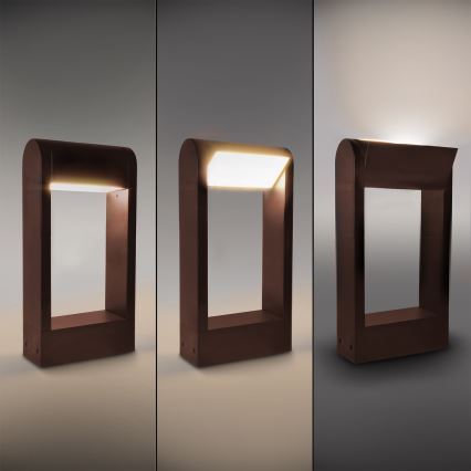 Brilagi - Lámpara LED para exterior CROTONE LED/7W/230V marrón IP54 30 cm