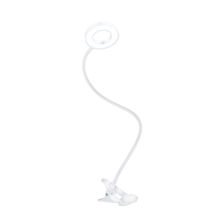 Brilagi - Lámpara LED regulable con pinza ORBELA LED/8W/5V 3000/4000/5000K blanca