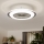 Brilagi - Lámpara LED regulable con ventilador RONDA LED/48W/230V 3000-6000K plata + control remoto