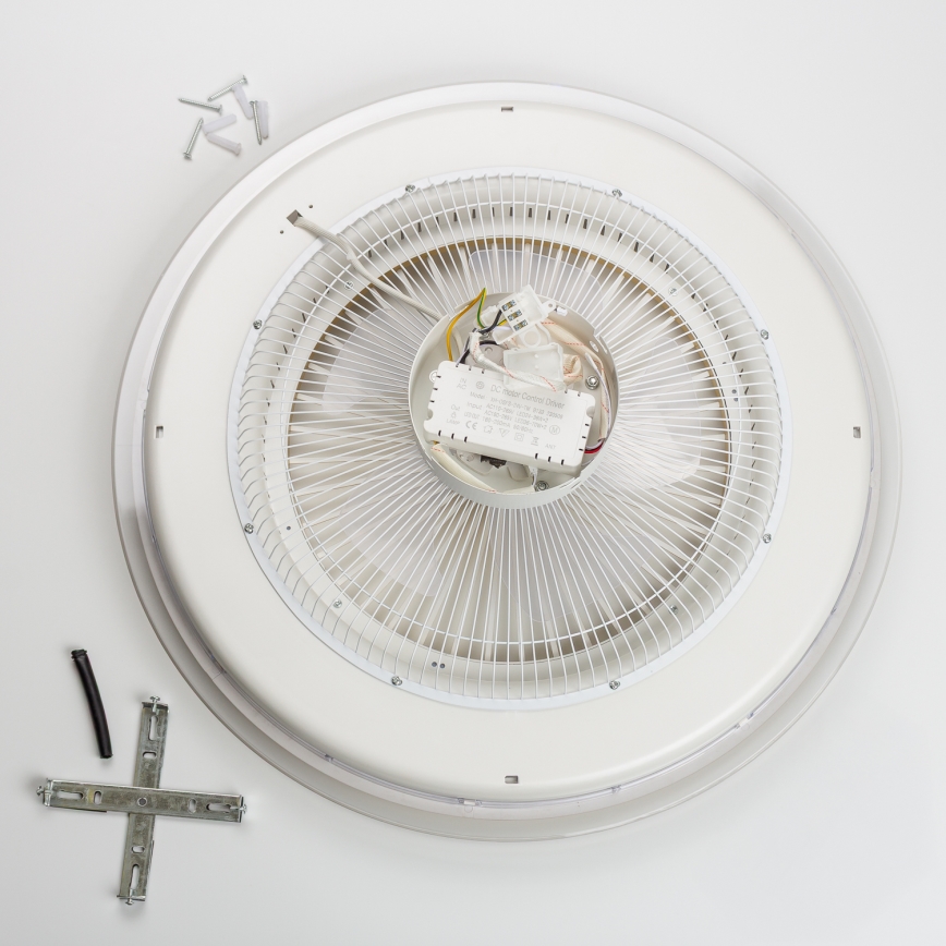 Brilagi - Lámpara LED regulable con ventilador RONDA LED/48W/230V 3000-6000K blanca + mando a distancia