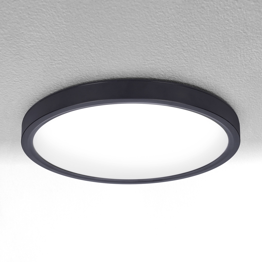 Brilagi - Plafón LED regulable ESTELA LED/36W/230V 3000-6500K ø 30 cm negro + control remoto