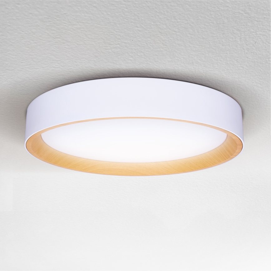 BRILAGI - Plafón LED regulable LARIOS LED/48W/230V 3000-6500K ø 39 cm blanco + control remoto