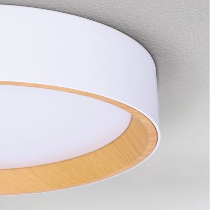 BRILAGI - Plafón LED regulable LARIOS LED/48W/230V 3000-6500K ø 39 cm blanco + control remoto