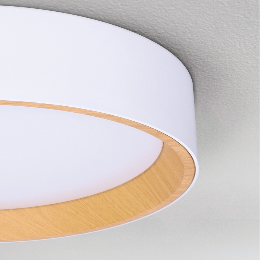 BRILAGI - Plafón LED regulable LARIOS LED/48W/230V 3000-6500K ø 39 cm blanco + control remoto