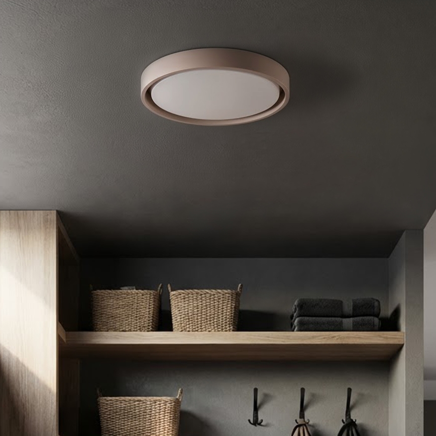 Brilagi - Lámpara de techo LED regulable MATTEO LED/48W/230V 3000-6500K diámetro 41 cm taupe + mando a distancia