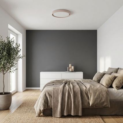Brilagi - Lámpara de techo LED regulable MATTEO LED/48W/230V 3000-6500K diámetro 41 cm taupe + mando a distancia