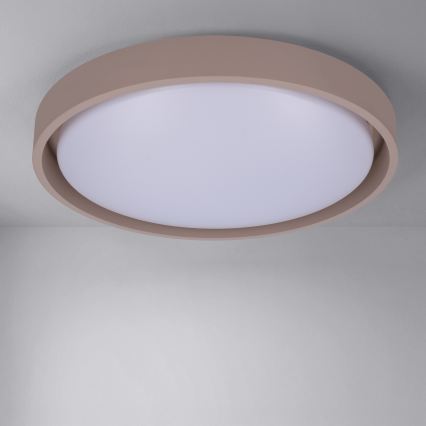 Brilagi - Lámpara de techo LED regulable MATTEO LED/48W/230V 3000-6500K diámetro 41 cm taupe + mando a distancia