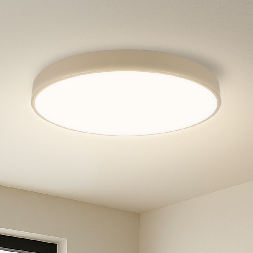 Brilagi - Luminaria de techo LED regulable POOL SMART LED/60W/230V 3000-6000K diámetro 50 cm Wi-Fi Tuya beige + mando a distancia
