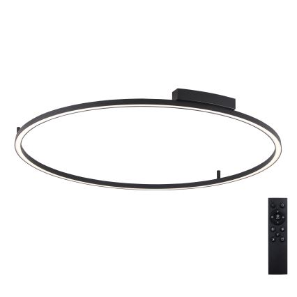 Brilagi - Lámpara de techo LED regulable PORTOFINO LED/85W/230V 3000-6000K diámetro 120 cm negra + mando a distancia
