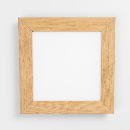 Brilagi - Plafón LED regulable SLIMFRAME WOOD LED/25W/230V 34x34 cm 3000-6000K marrón + control remoto