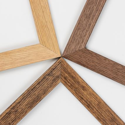 Brilagi - Plafón LED regulable SLIMFRAME WOOD LED/25W/230V 34x34 cm 3000-6000K marrón + control remoto