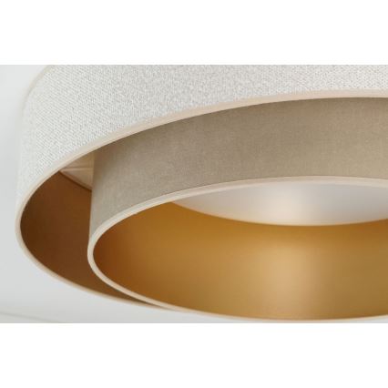 Brilagi - Plafón LED regulable VEGAS SHINE LED/24W/230V diá. 60 cm 3000/4000/6500K color crema/beige + control remoto