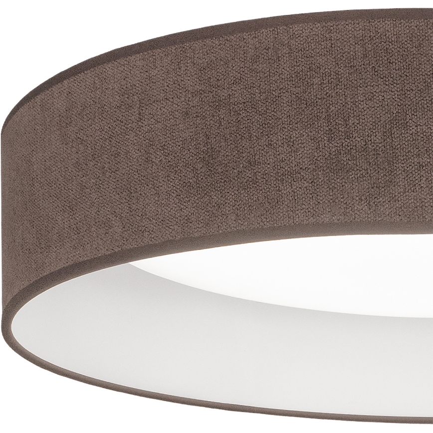 Brilagi - Lámpara de techo LED regulable VELVET SMARTIX LED/24W/230V 3000–6000K Ø 45 cm marrón Wi-Fi Tuya Beacon + mando a distancia