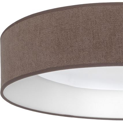 Brilagi - Lámpara de techo LED regulable VELVET SMARTIX LED/24W/230V 3000–6000K Ø 45 cm marrón Wi-Fi Tuya Beacon + mando a distancia