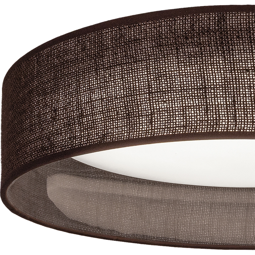 Brilagi - Lámpara de techo LED regulable VELVET SMARTIX LED/24W/230V 3000-6000K diámetro 45 cm marrón Wi-Fi Tuya Beacon + mando a distancia