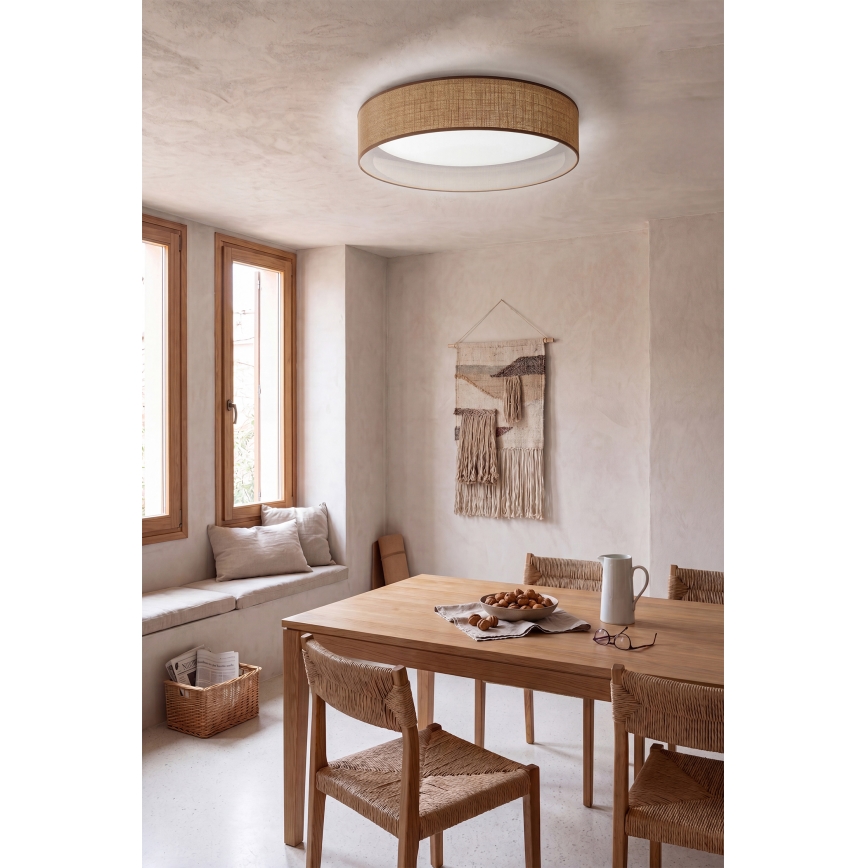 Brilagi - Plafón LED regulable VELVET SMART VARI LED/24W/230V 3000-6500K diámetro 45 cm beige + mando a distancia