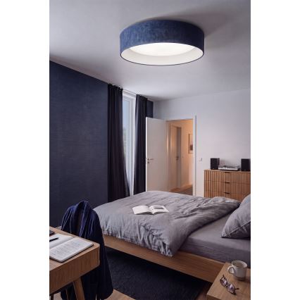Brilagi - Lámpara de techo LED regulable VELVET SMART VARI LED/36W/230V 3000-6500K Ø 55 cm azul + mando a distancia