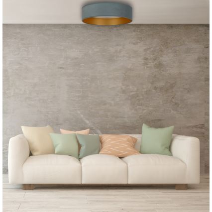 Brilagi - Plafón LED regulable VELVET SMART LED/24W/230V 45 cm 2700-6500K Wi-Fi Tuya menta/dorado + mando a distancia
