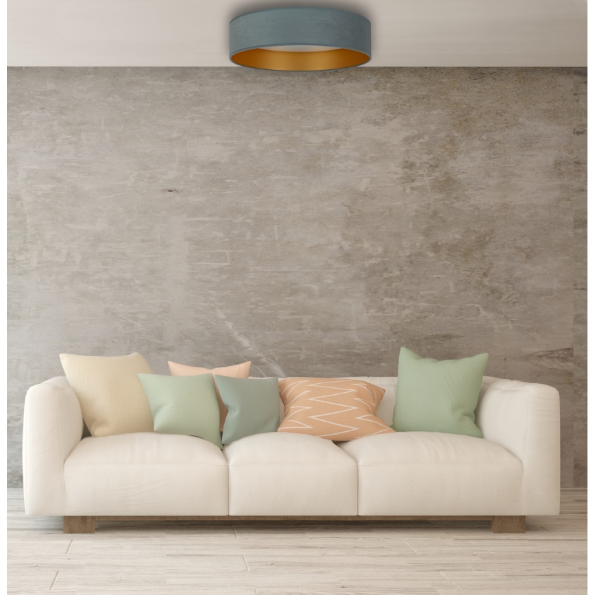 Brilagi - Plafón LED regulable VELVET SMART LED/24W/230V 45 cm 2700-6500K Wi-Fi Tuya menta/dorado + mando a distancia