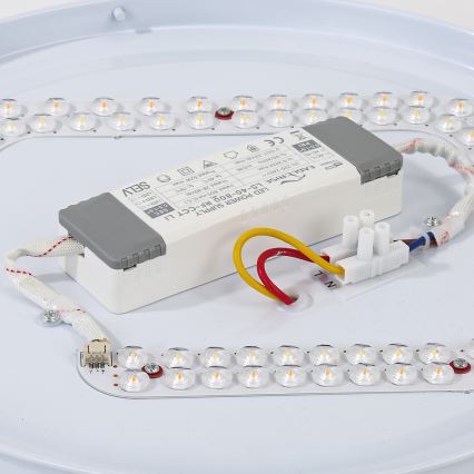Brilagi - Lámpara de techo LED regulable WOODROUND LED/30W/230V 3000-6000K diámetro 40 cm madera CRI 90 + mando a distancia