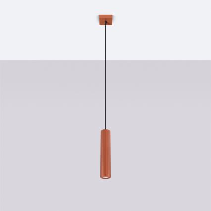 Brilagi - Lámpara LED suspendida por cable CRESTO 1xGU10/10W/230V roja