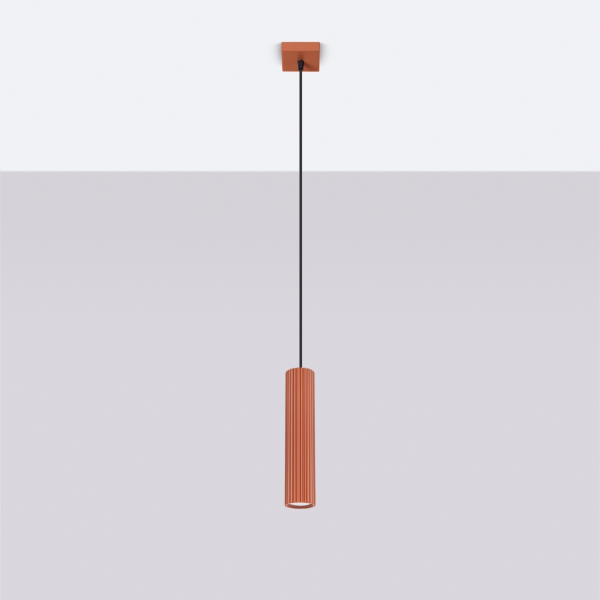 Brilagi - Lámpara LED suspendida por cable CRESTO 1xGU10/10W/230V roja