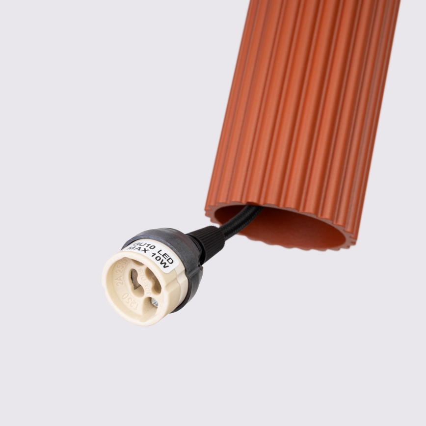 Brilagi - Lámpara LED suspendida por cable CRESTO 1xGU10/10W/230V roja