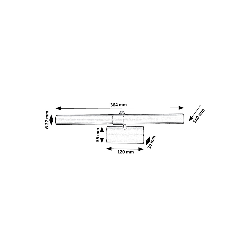 Brilagi - Lámpara para cuadros DANAE 2xE14/40W/230V dorada