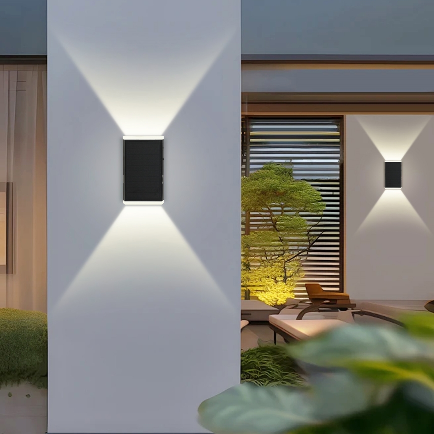 Brilagi - Lámpara de pared solar LED SUN GUARD LED/2W/3,7V 2000 mAh IP45