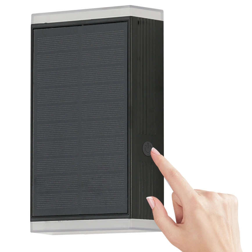 Brilagi - Lámpara de pared solar LED SUN GUARD LED/2W/3,7V 2000 mAh IP45