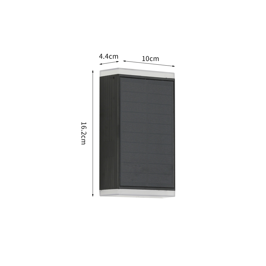 Brilagi - Lámpara de pared solar LED SUN GUARD LED/2W/3,7V 2000 mAh IP45
